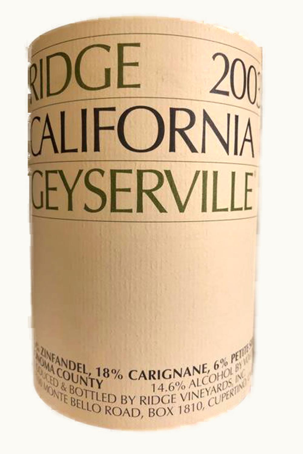 Ridge Vineyards Geyserville, 2003