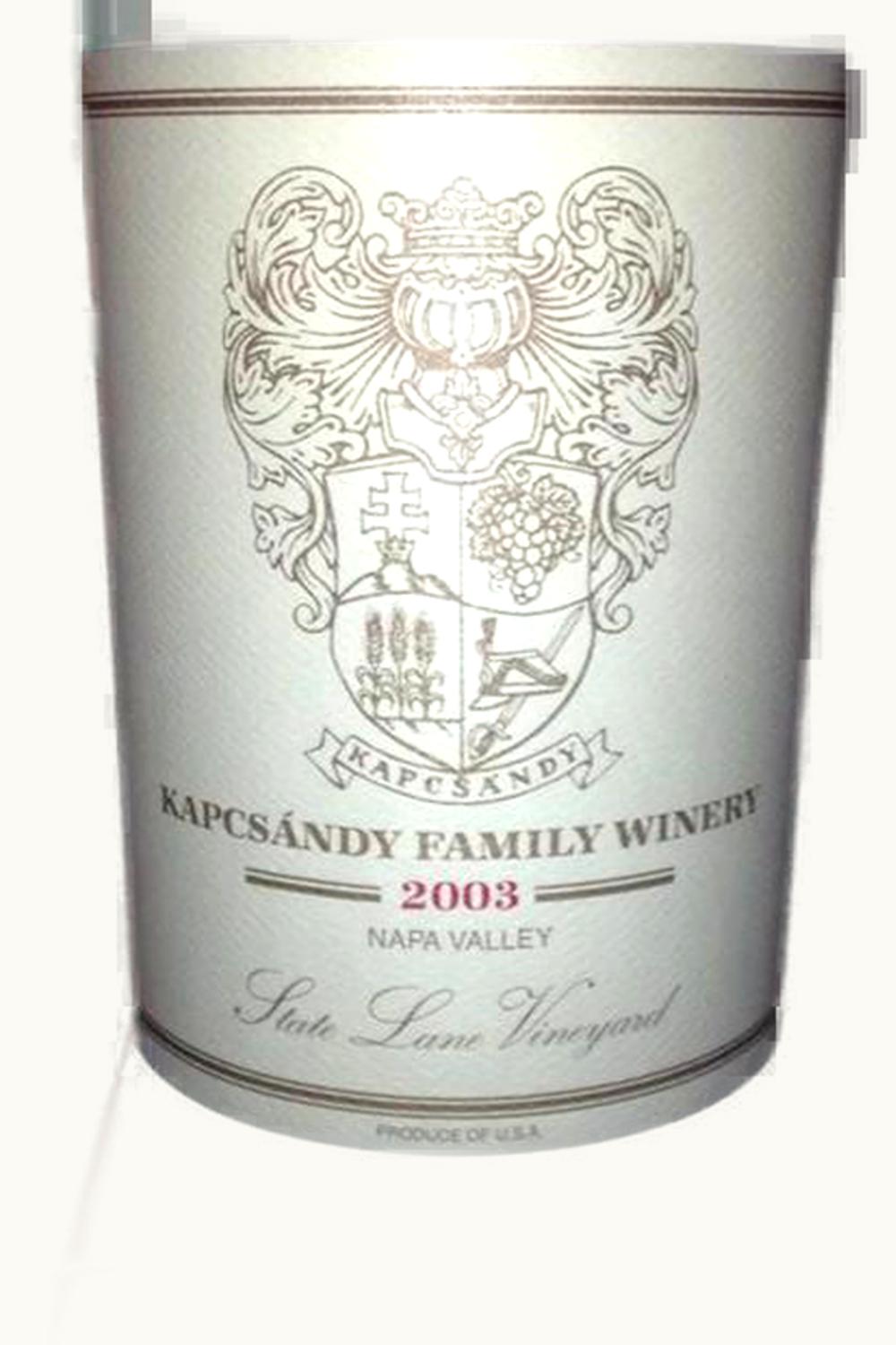 Kapcsándy Family Winery State Lane Grand Cabernet Sauvignon, 2003