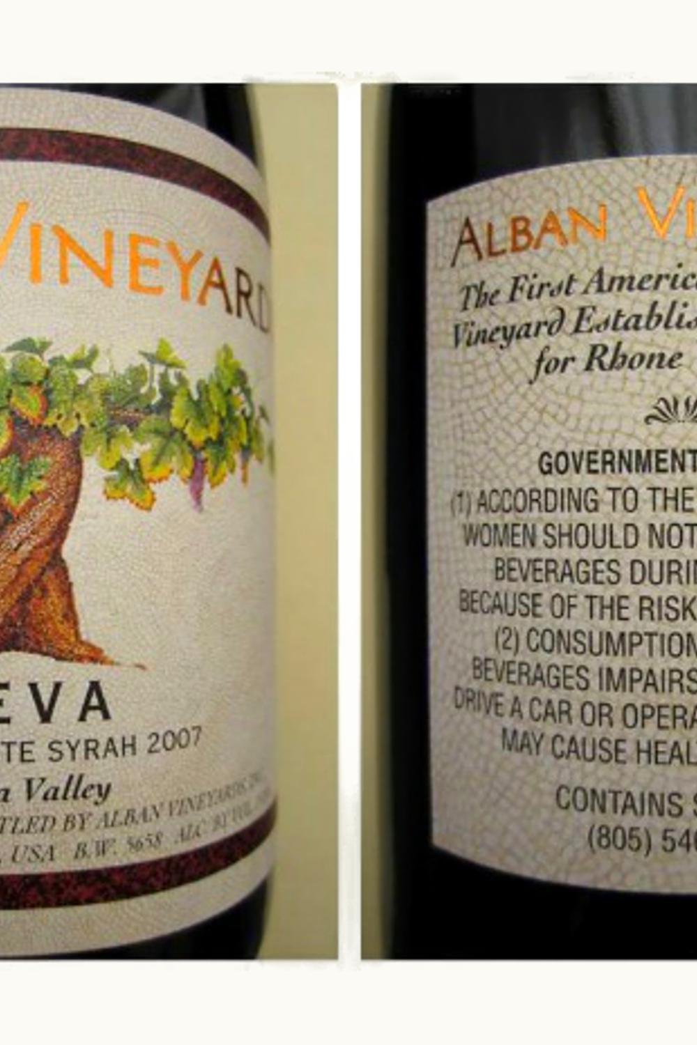Alban Reva Estate Syrah, 2003
