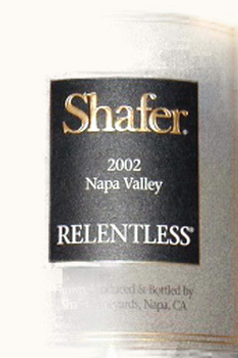 Shafer Vineyards Relentless, 2002