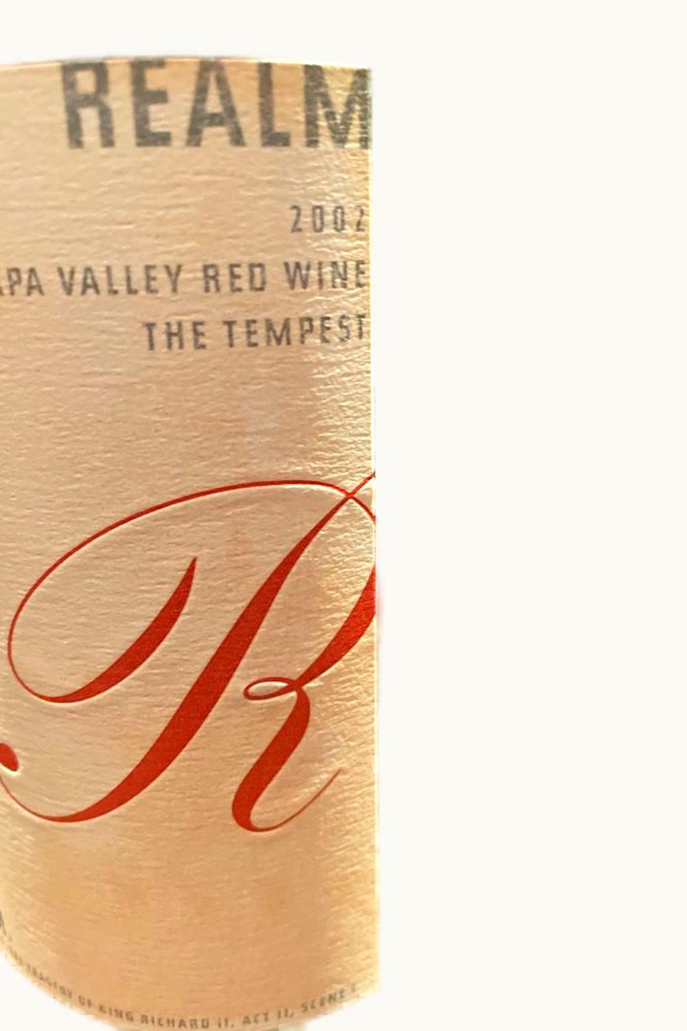 Realm Cellars The Tempest Proprietary Red, 2002