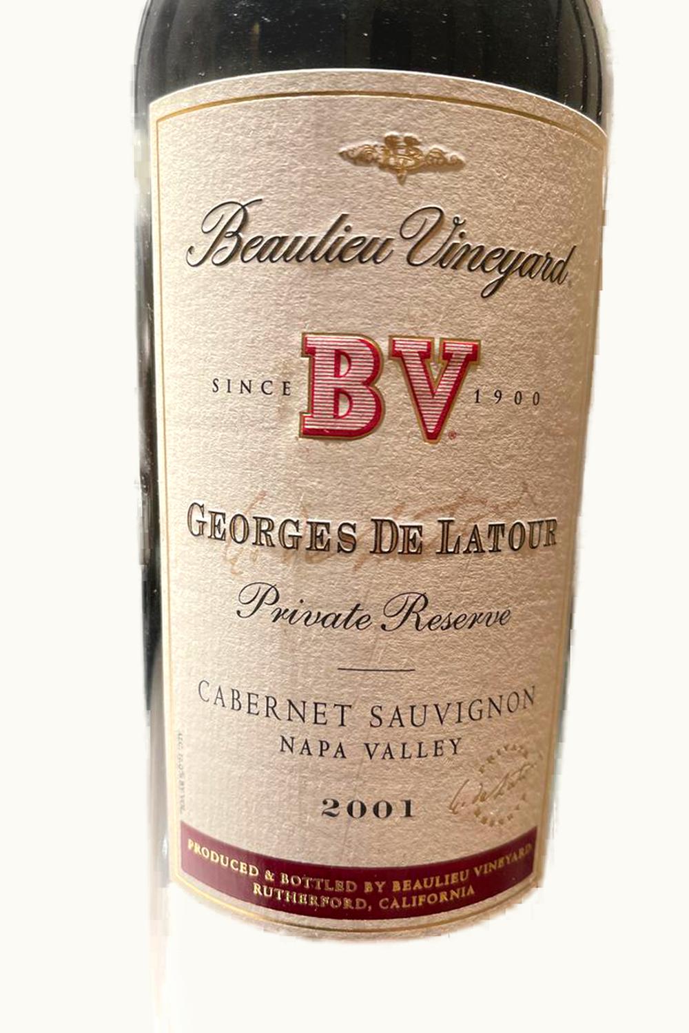 Beaulieu Vineyard George de Latour Private Reserve Cabernet Sauvignon, 2001