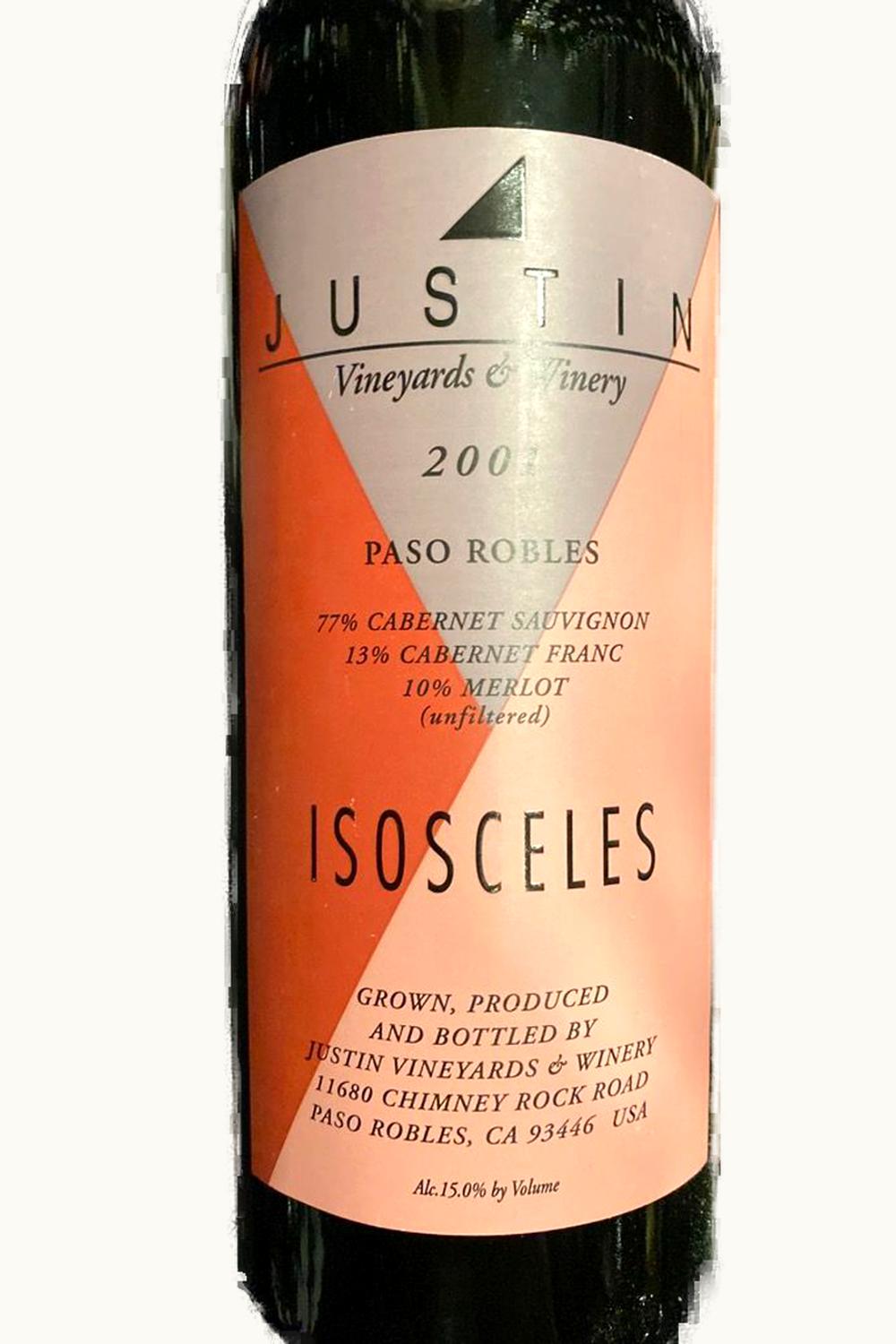 Justin Vineyards Isosceles, 2001
