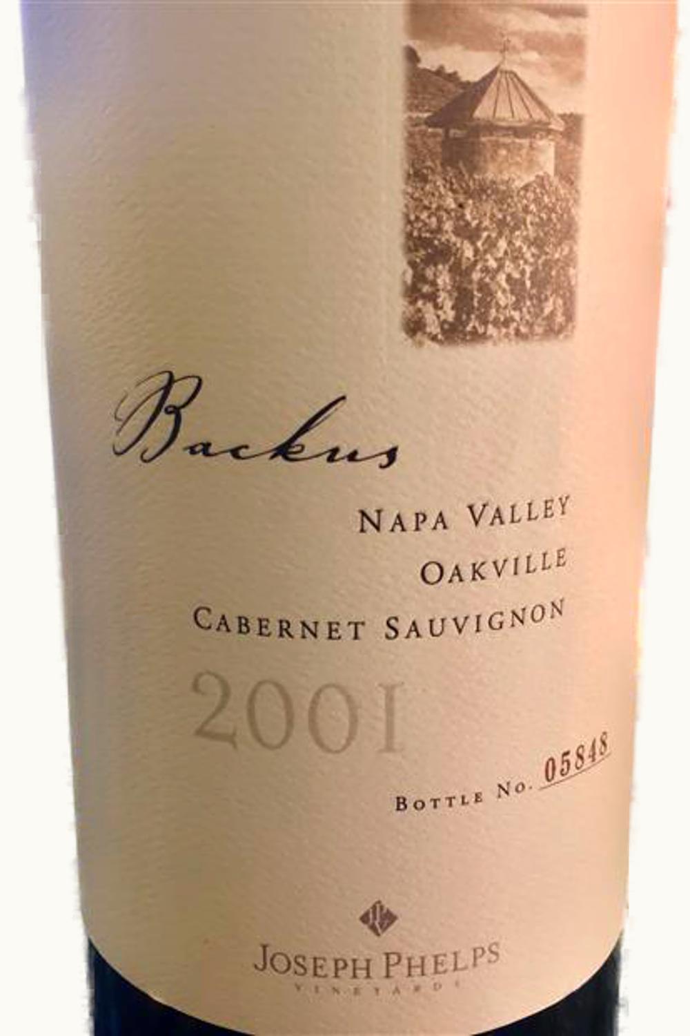 Joseph Phelps Bacchus Cabernet Sauvignon (Oakville), 2001