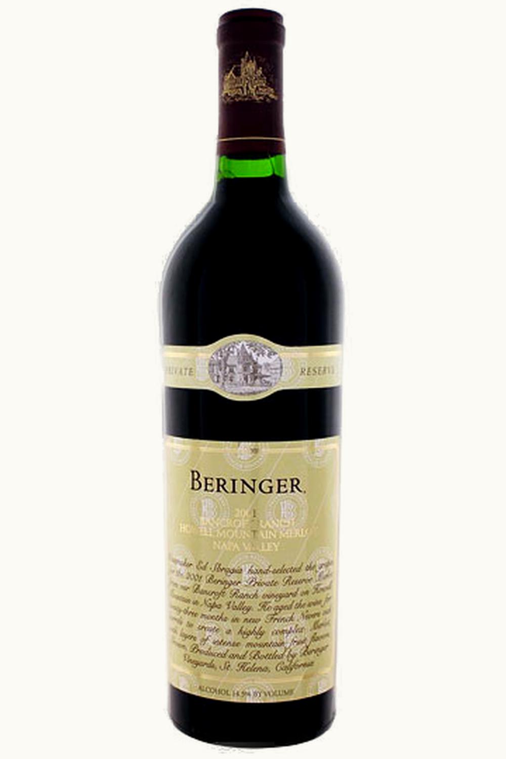 Beringer Beringer Bancroft Ranch Merlot (Howell Mountain), 2001