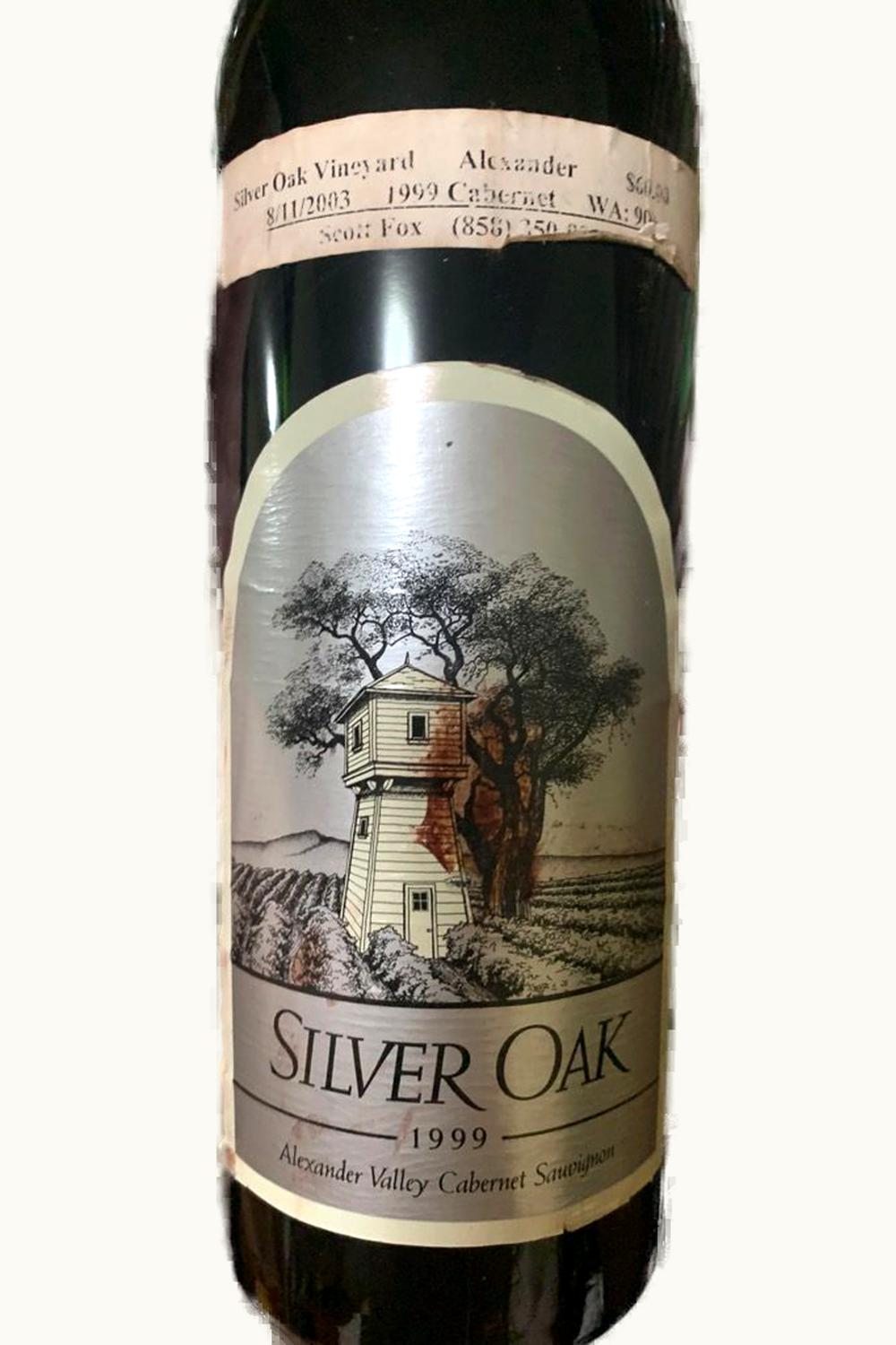 Silver Oak Cellars Silver Oak Cellars Cabernet Sauvignon (Alexander Valley, Sonoma County), 1999