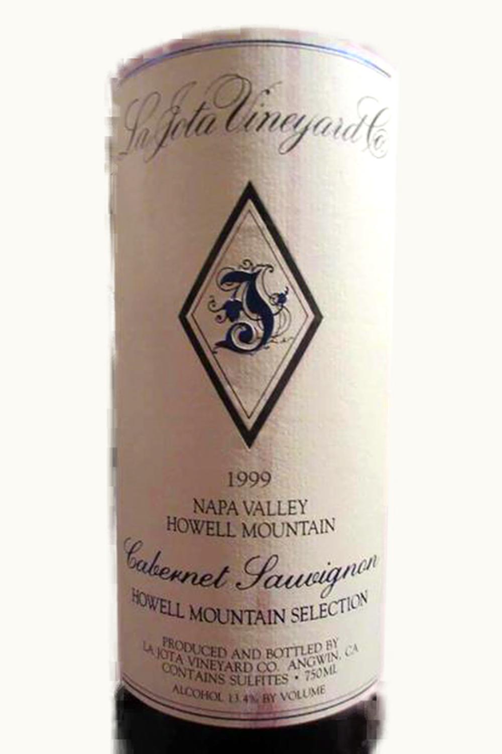 La Jota Cabernet Sauvignon (Howell Mountain, Napa Valley), 1999