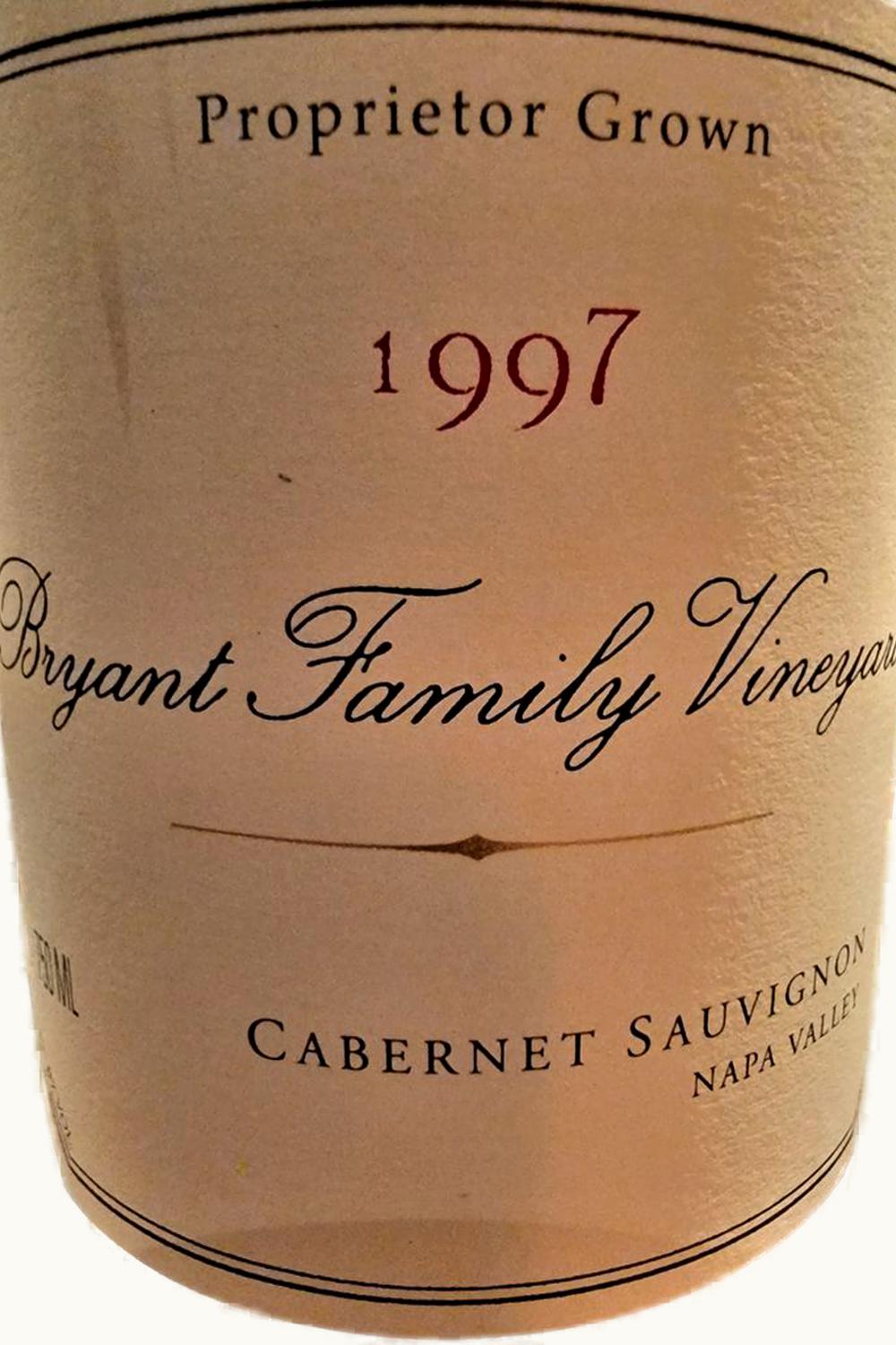 Bryant Family Cabernet Sauvignon, 1997