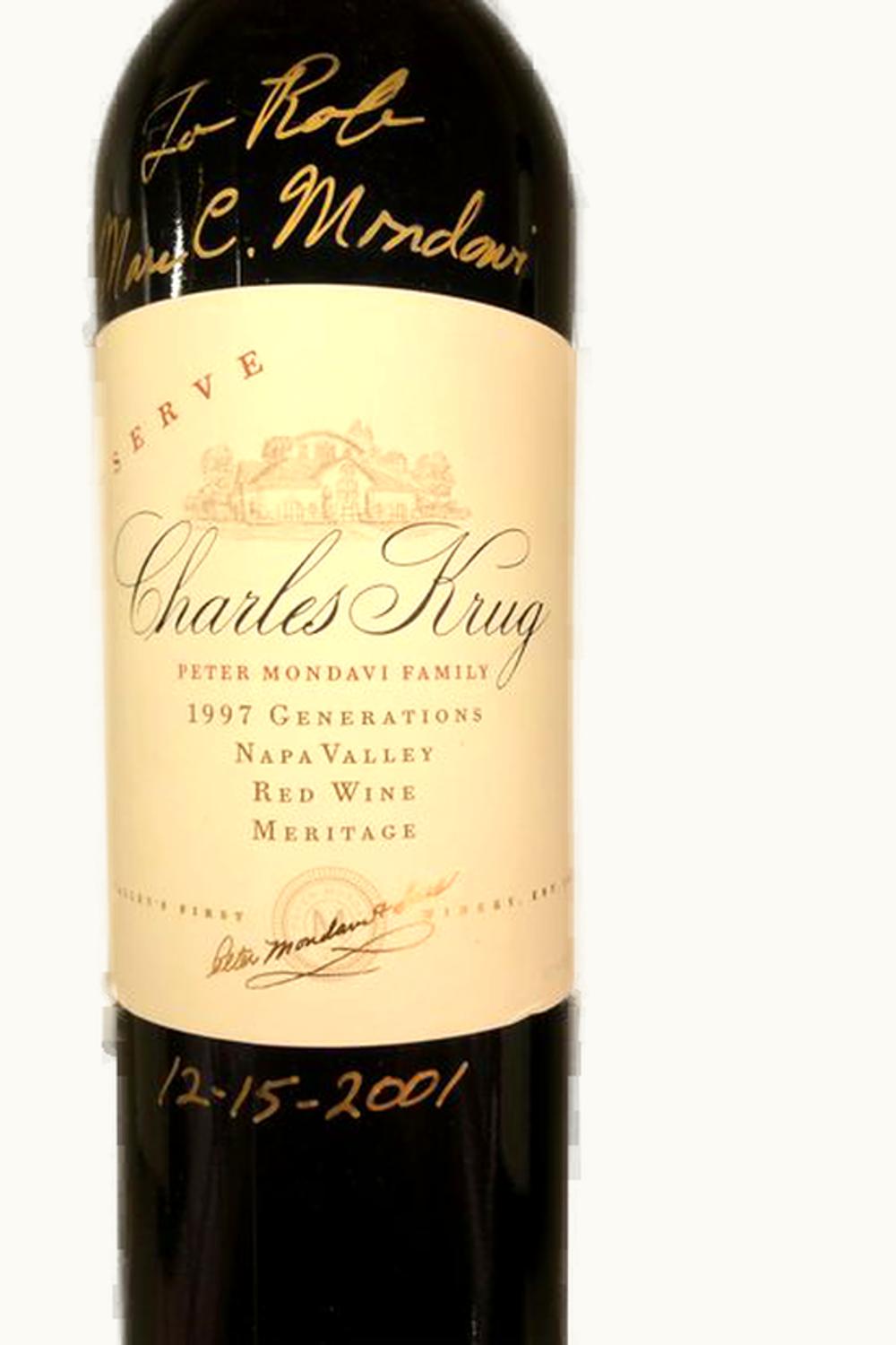 Charles Krug Charles Krug Vintage Select Cabernet Sauvignon, 1997