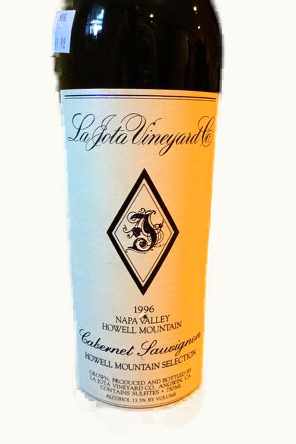 La Jota Anniversary Heritage Cabernet Sauvignon, 1996