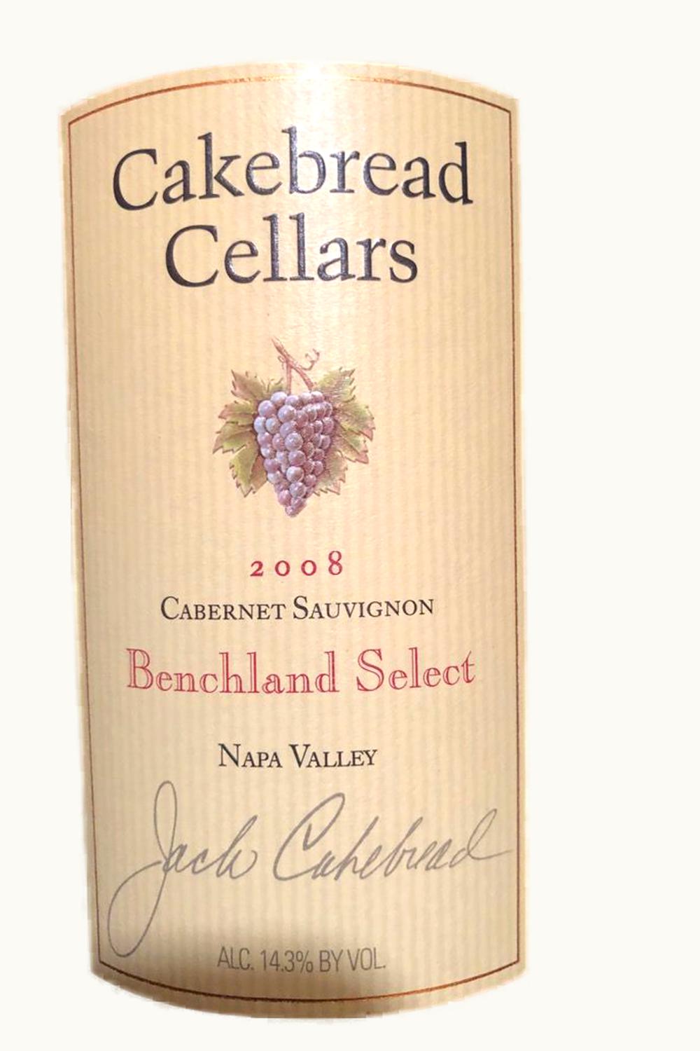 Cakebread Cellars Benchland Select Cabernet Sauvignon, 1995