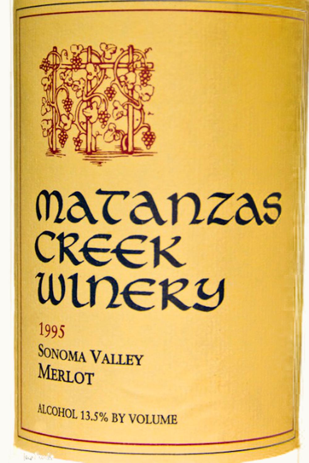 Matanzas Creek Merlot, 1995
