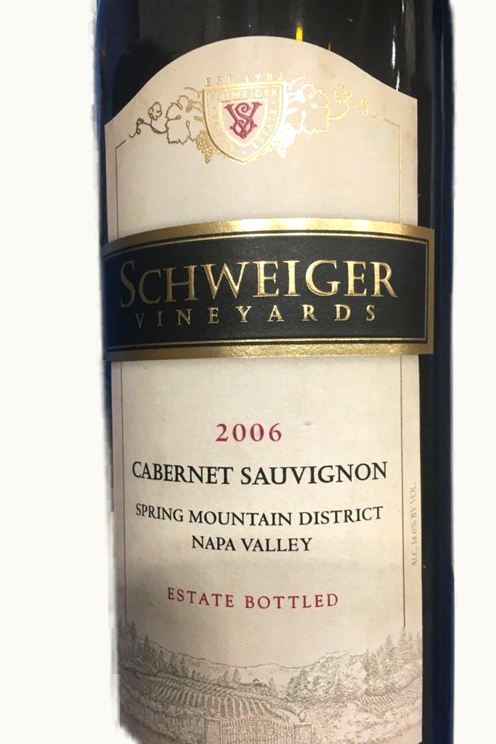 Schweiger Schweiger Cabernet Sauvignon, 1995