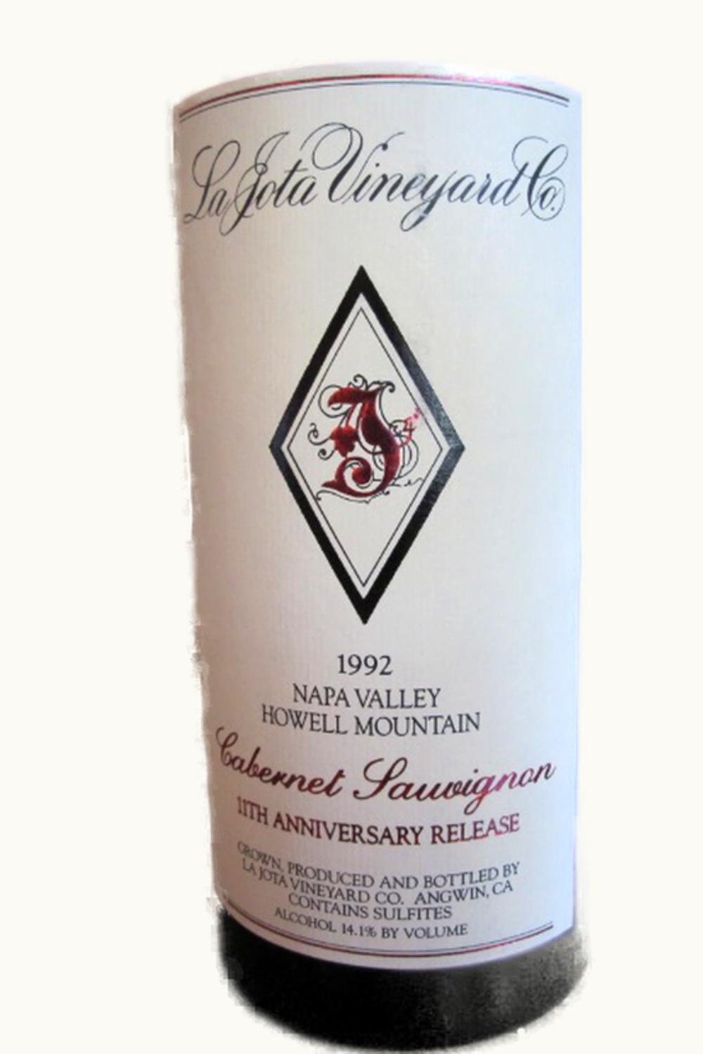 La Jota Anniversary Heritage Cabernet Sauvignon, 1994