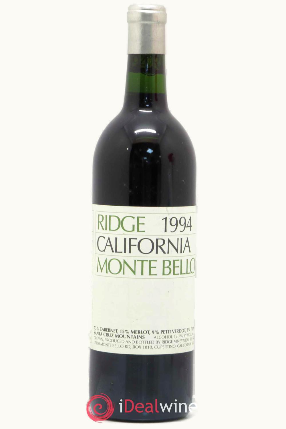 Ridge Vineyards Ridge Vineyards Monte Bello, 1994