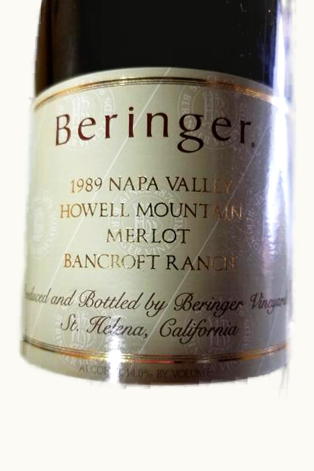 Beringer Beringer Bancroft Ranch Merlot, 1994