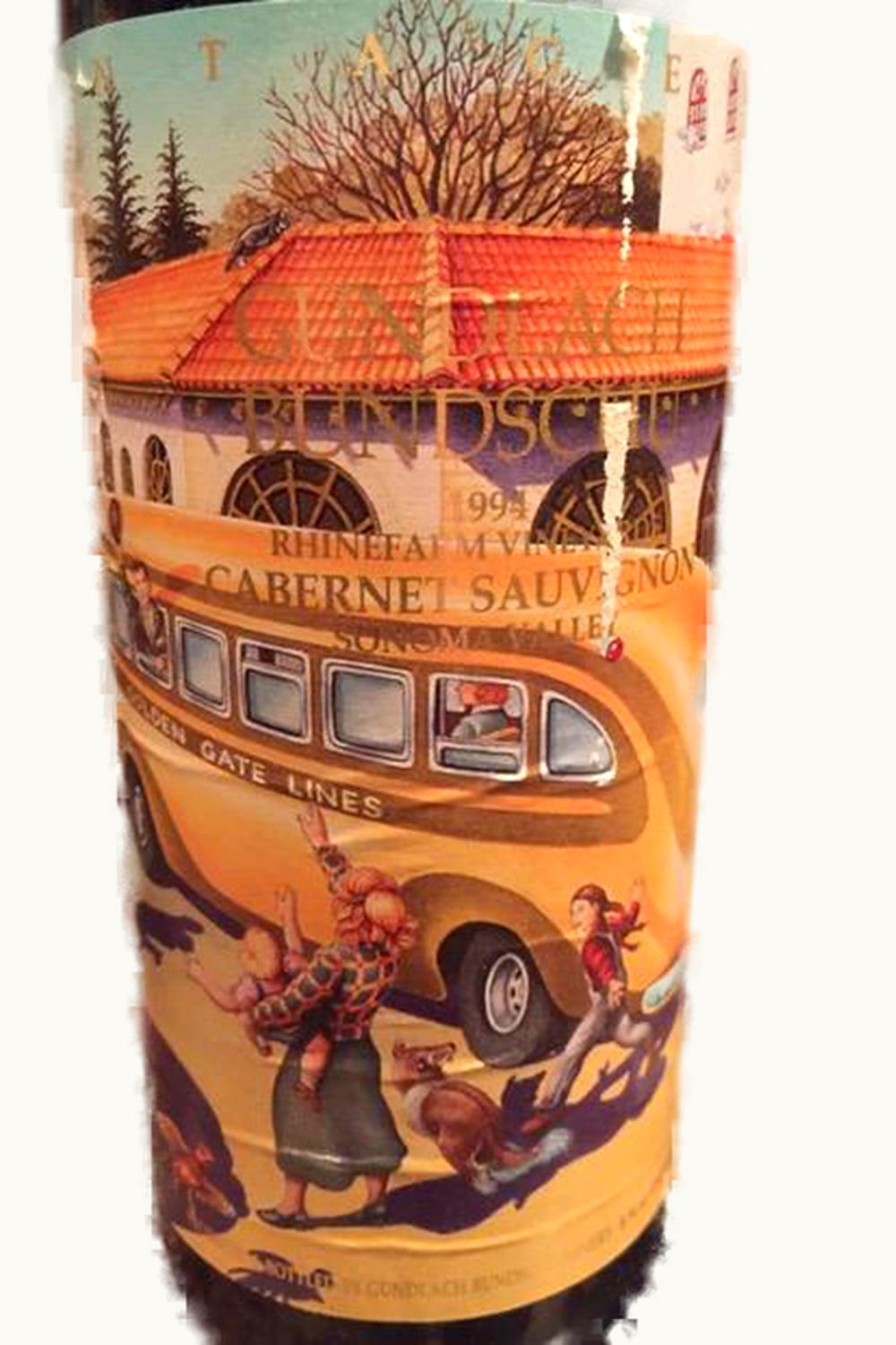 Gundlach Bundschu Vintage Reserve Cabernet Sauvignon, 1994