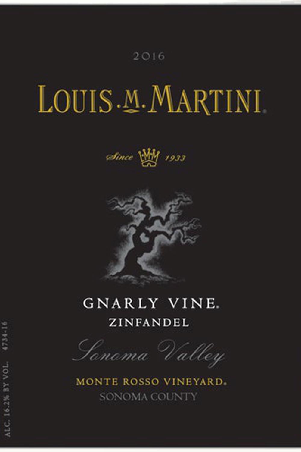 Louis M. Martini Louis M. Martini Monte Rosso Gnarly Vines Zinfandel, 1994