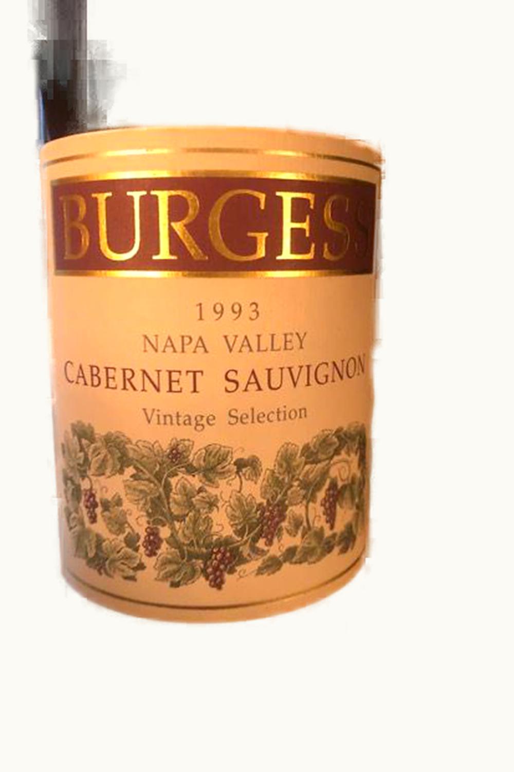 Burgess Cellars Vintage Select Cabernet Sauvignon, 1993