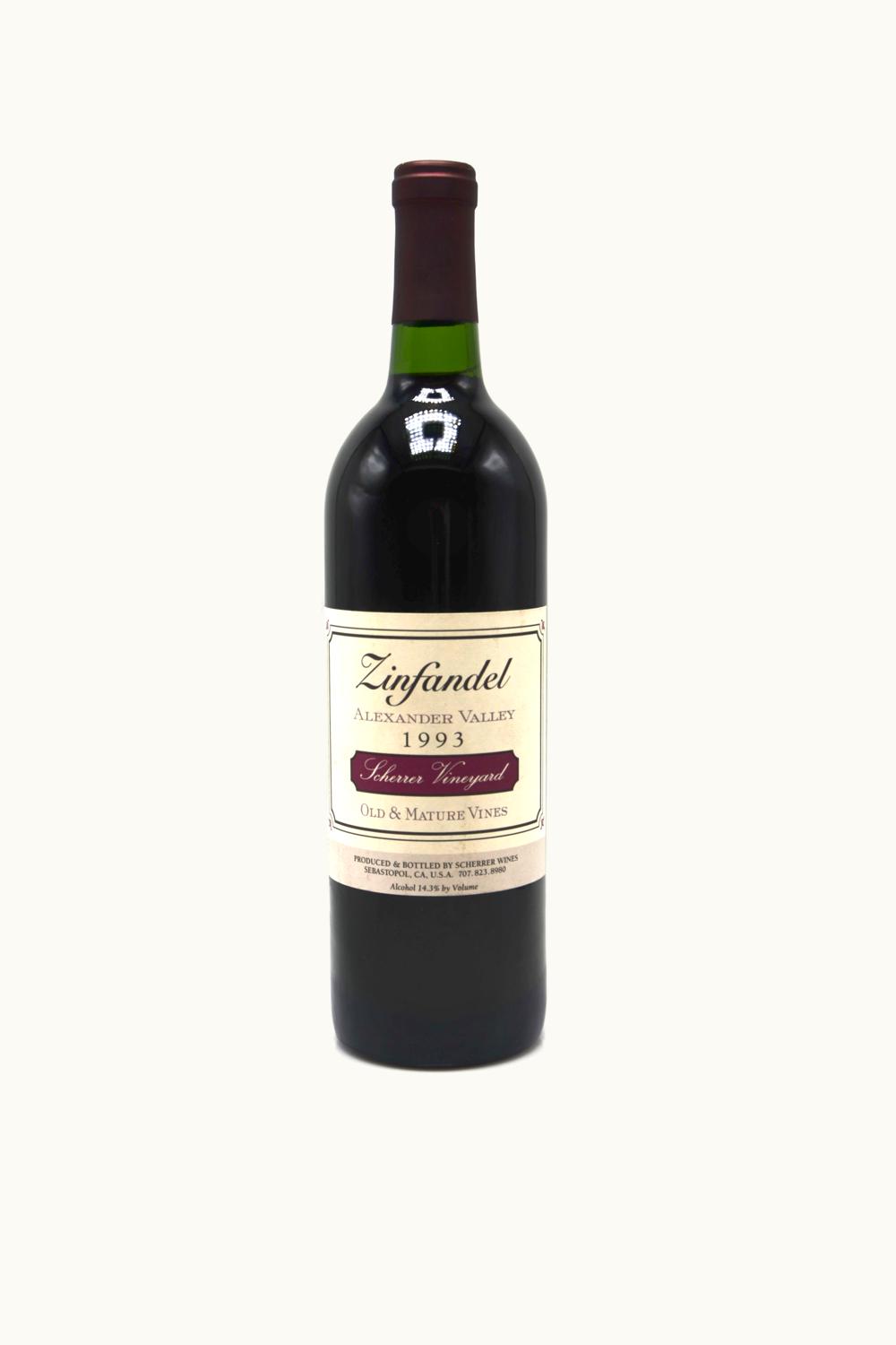 Scherrer Scherrer Old Mature Vines Zinfandel, 1993