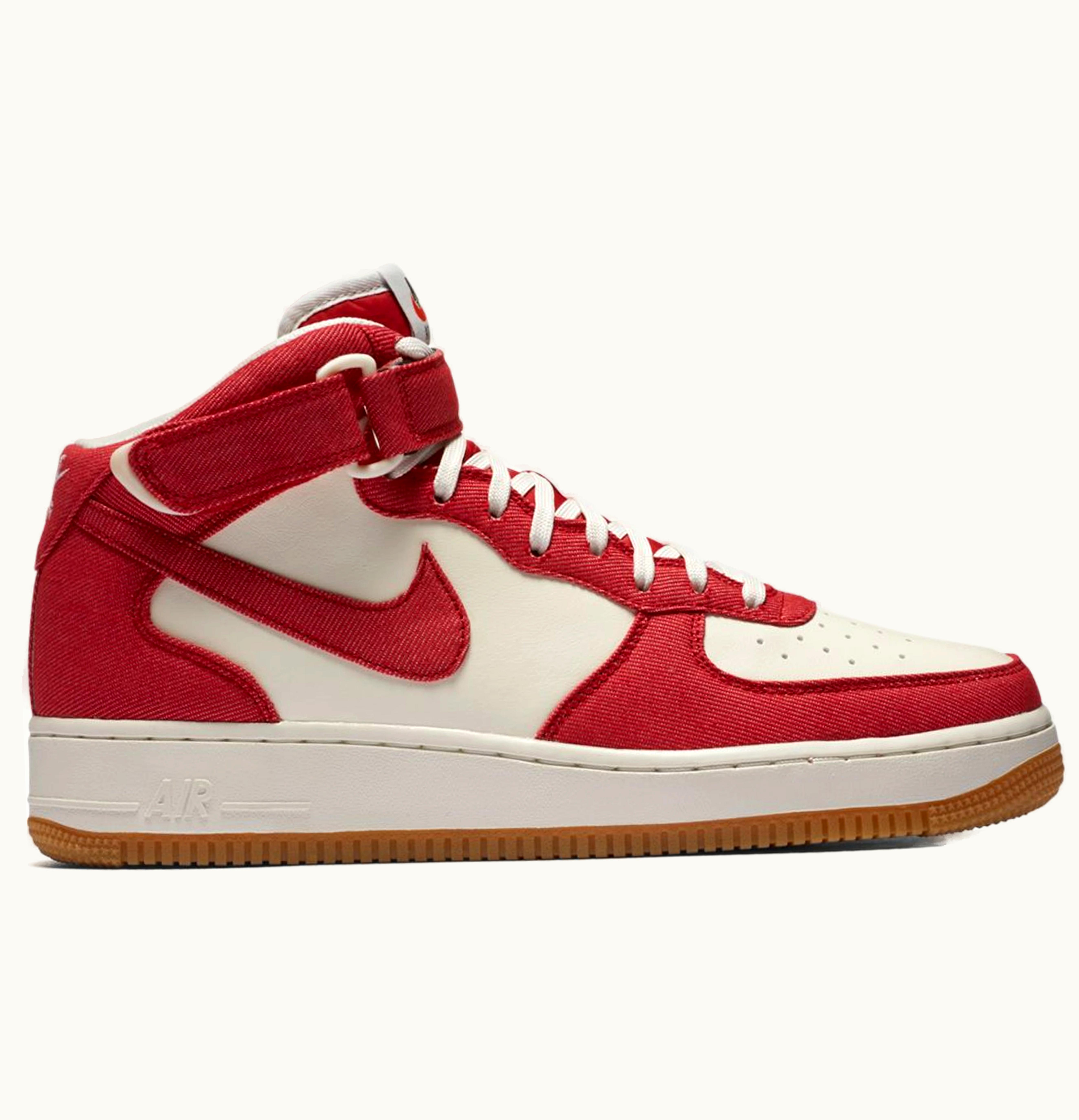 Nike Nike Air Force 1 Mid Red Denim