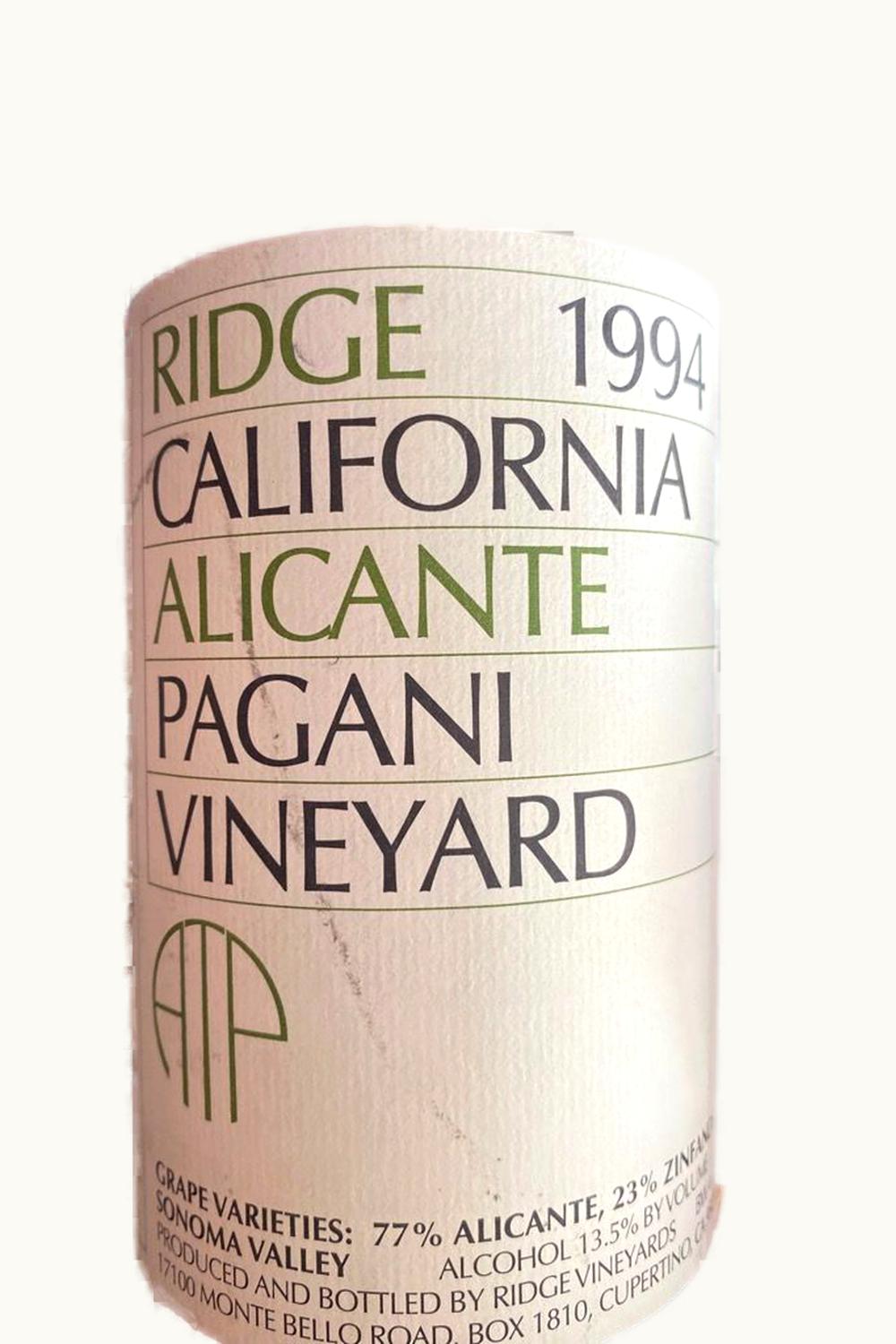 Ridge Vineyards Ridge Vineyards Pagani Ranch Zinfandel, 1992
