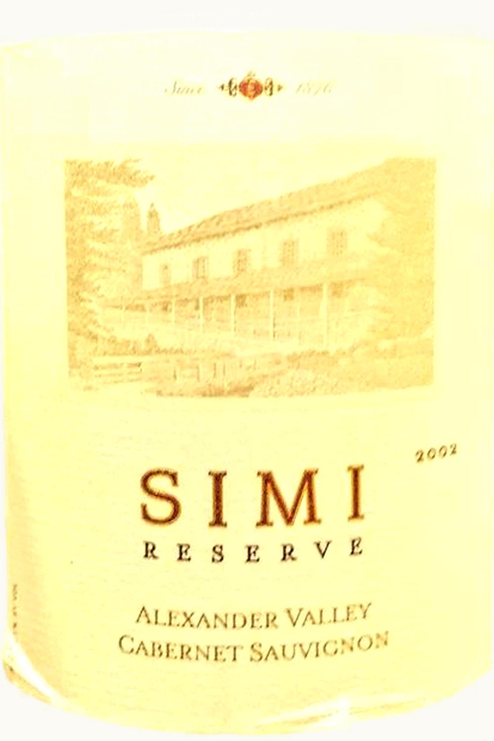 Simi Reserve Cabernet Sauvignon, 1992