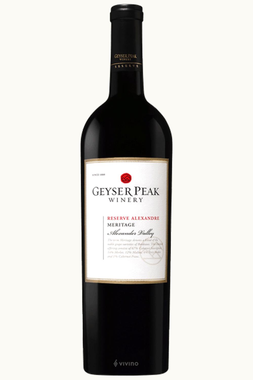 Geyser Peak Alexander Valley Reserve Meritage, 1992