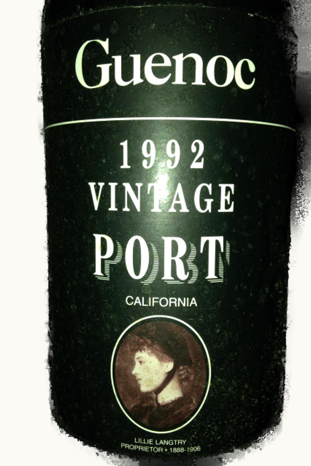Langtry Estate Guenoc Vintage Port, 1992