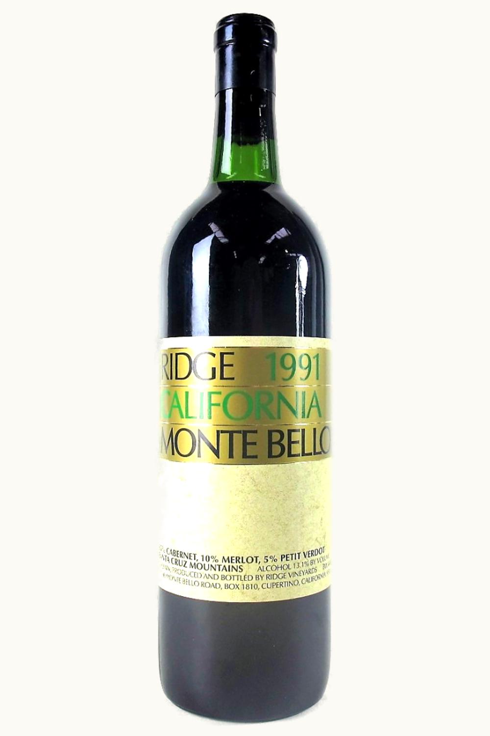 Ridge Vineyards Ridge Vineyards Monte Bello, 1991