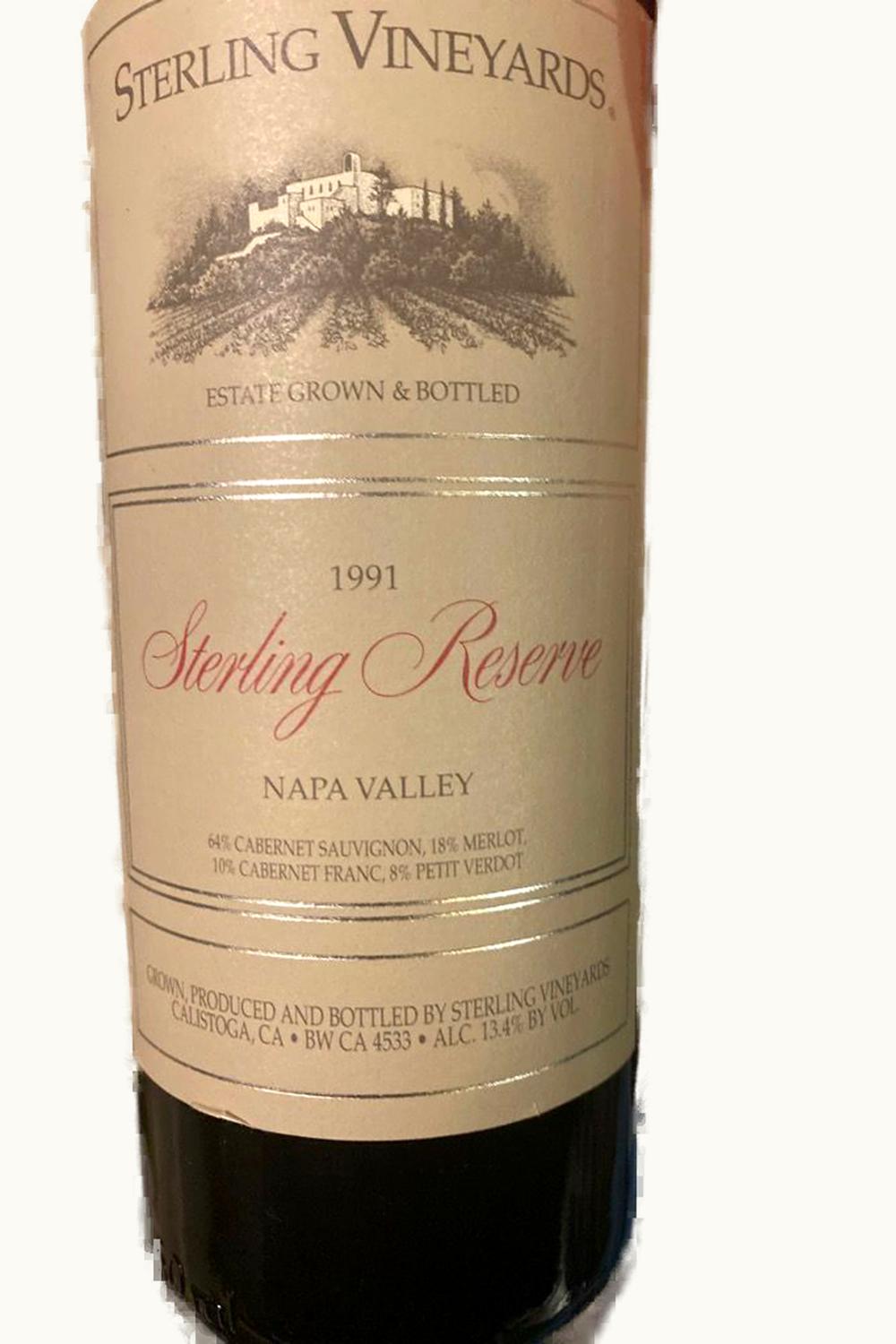 Sterling Sterling Reserve Cabernet Sauvignon, 1991