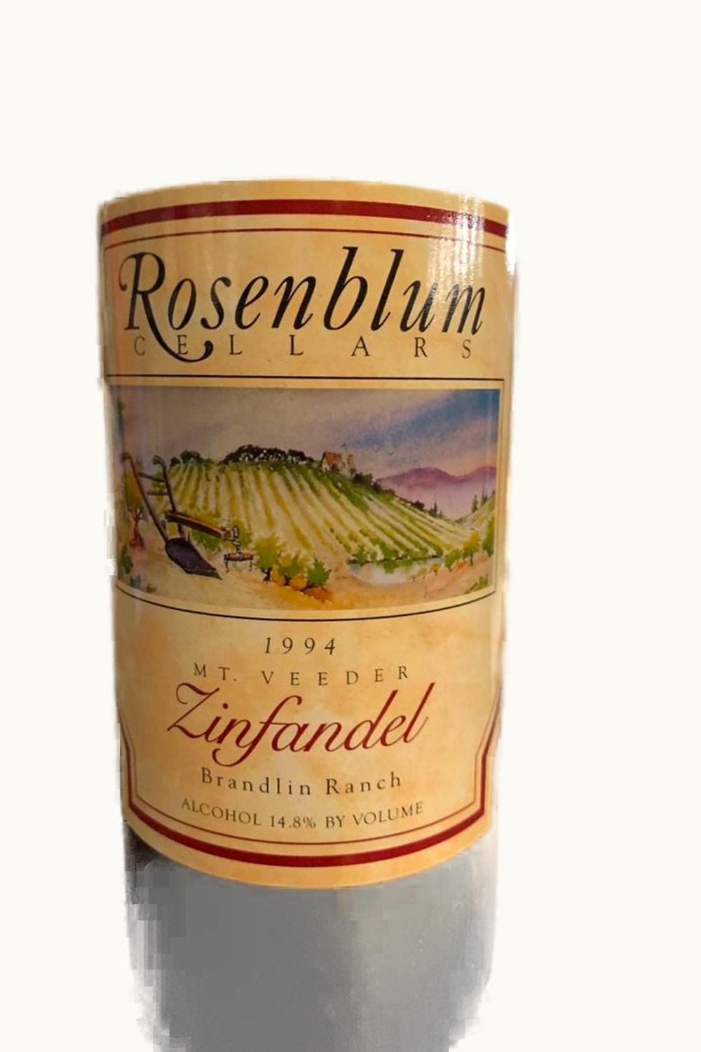 Rosenblum Cellars Rosenblum Cellars Brandlin Ranch Zinfandel, 1991