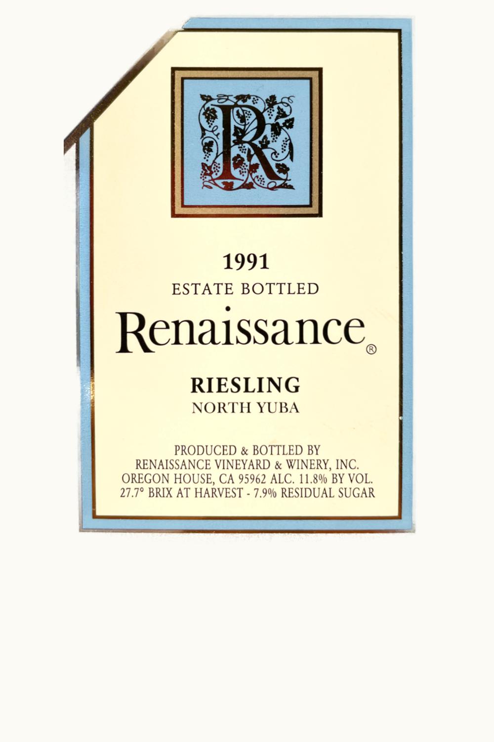 Renaissance Renaissance Special Select Late Harvest Riesling, 1991