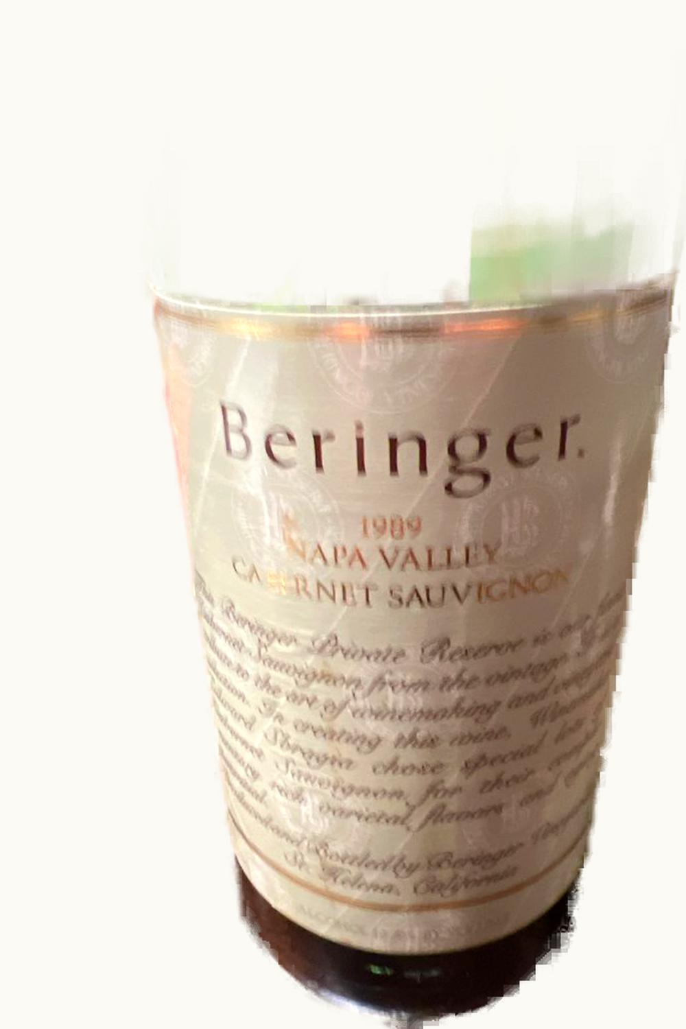 Beringer Private Reserve Cabernet Sauvignon, 1989
