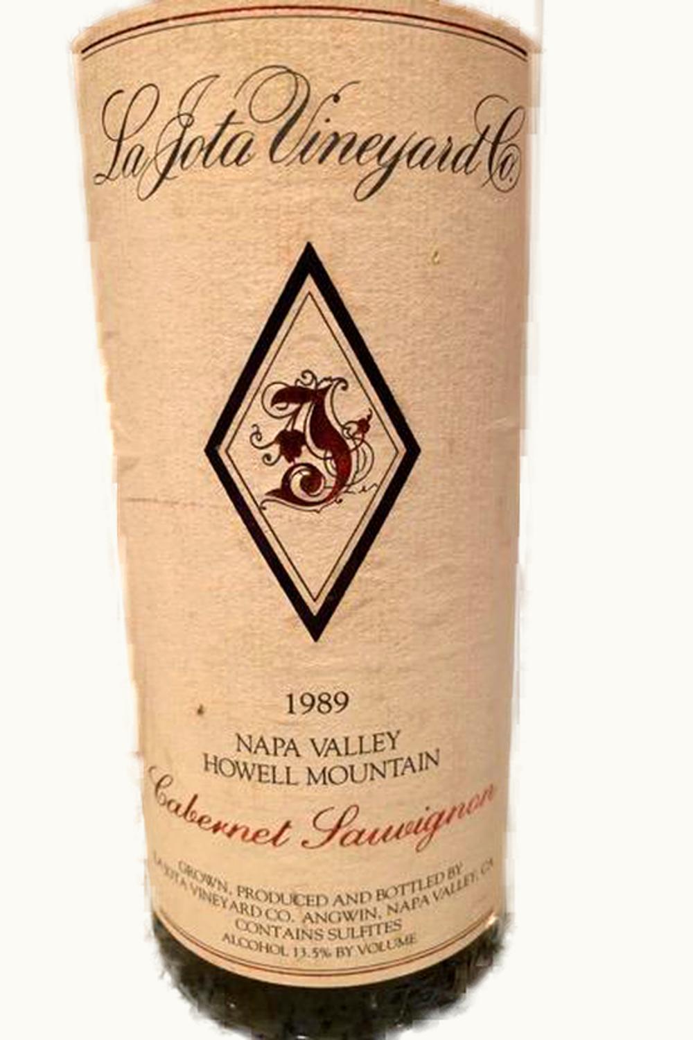 La Jota Cabernet Sauvignon, 1989
