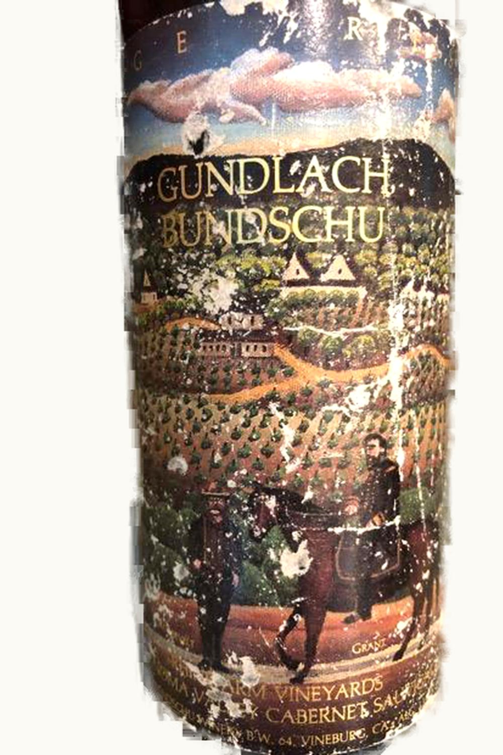Gundlach Bundschu Estate Cabernet Sauvignon, 1989