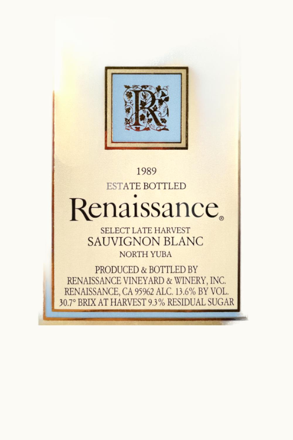 Renaissance Renaissance Late Harvest Sauvignon Blanc, 1989