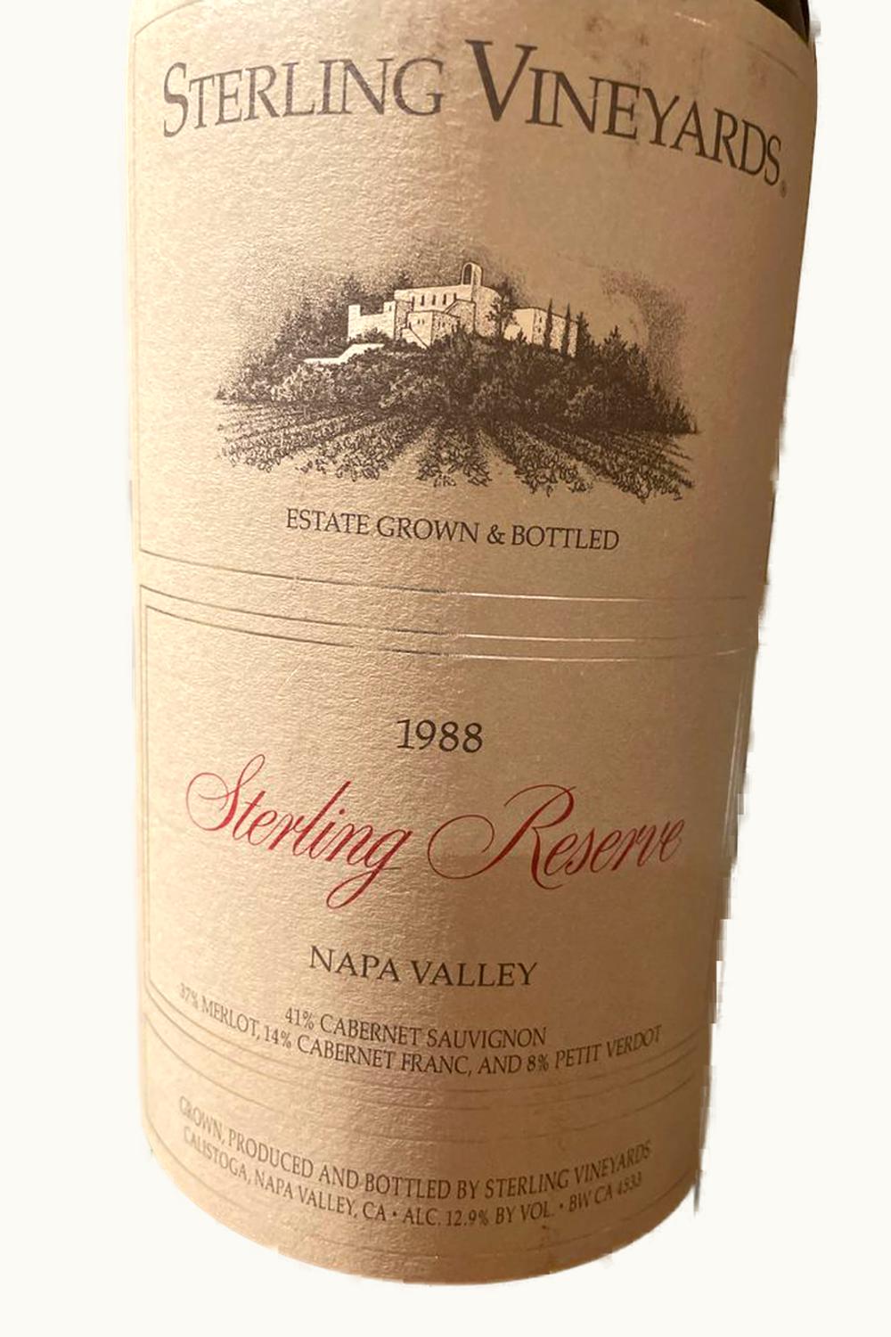 Sterling Sterling Reserve Cabernet Sauvignon, 1988