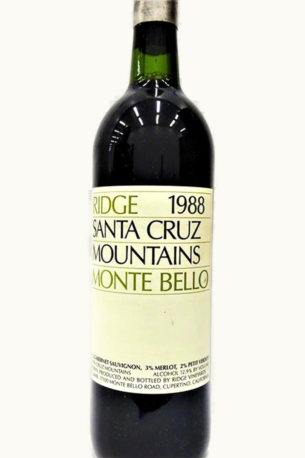 Ridge Vineyards Ridge Vineyards Monte Bello, 1988