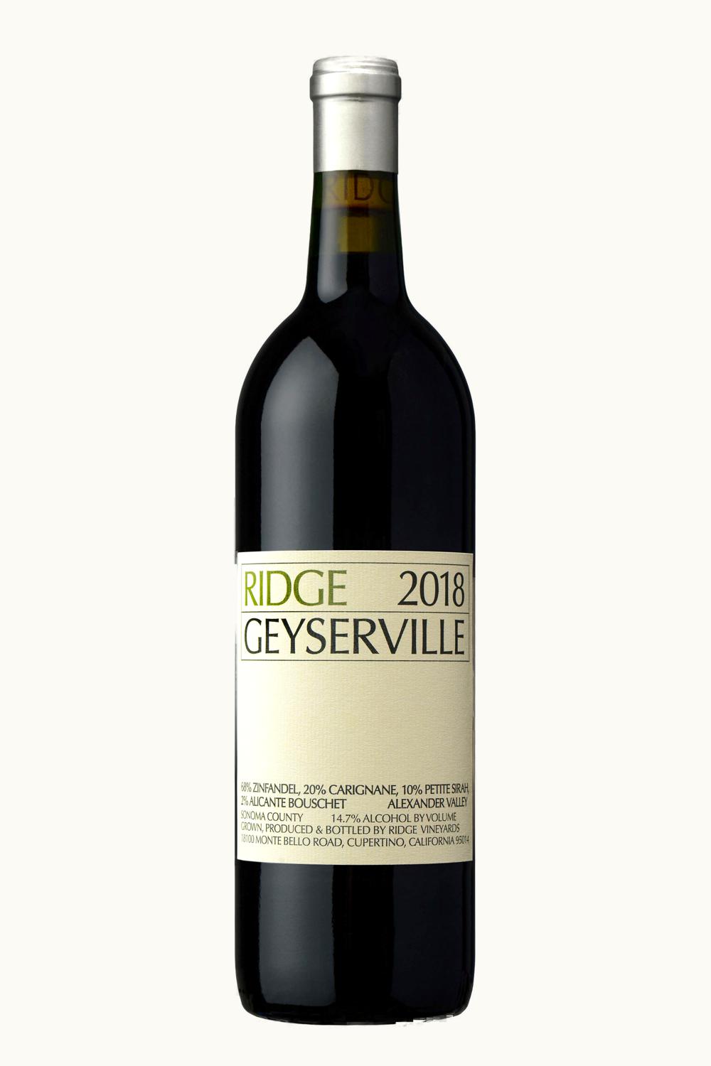 Ridge Vineyards Ridge Vineyards Geyserville, 1988