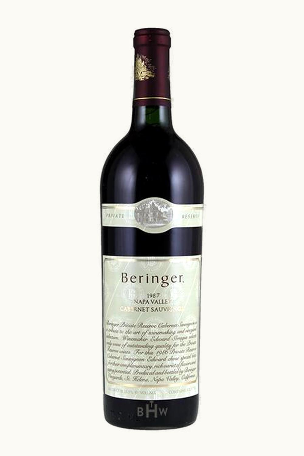 Beringer Cabernet Sauvignon, 1987