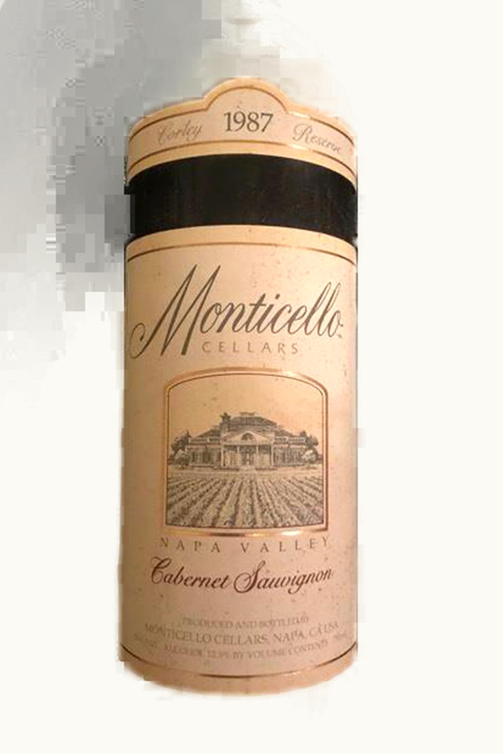 Monticello (Corley Family Reserve) Monticello (Corley Family Reserve) Cabernet Sauvignon, 1987