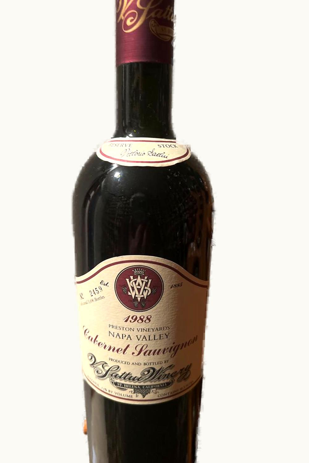 V. Sattui V. Sattui Preston Cabernet Sauvignon (Napa Valley), 1987
