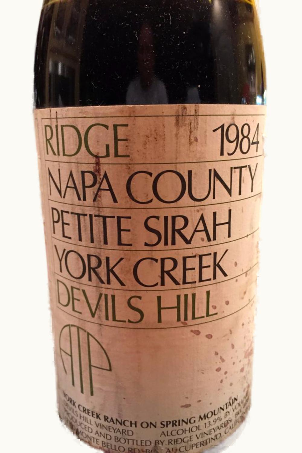 Ridge Vineyards Ridge Vineyards Cabernet Sauvignon (Santa Cruz Mountains), 1987