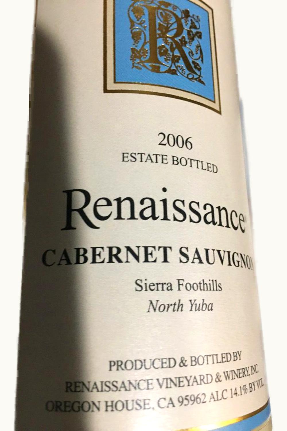 Renaissance Renaissance Cabernet Sauvignon (North Yuba Sierra Foothills), 1987