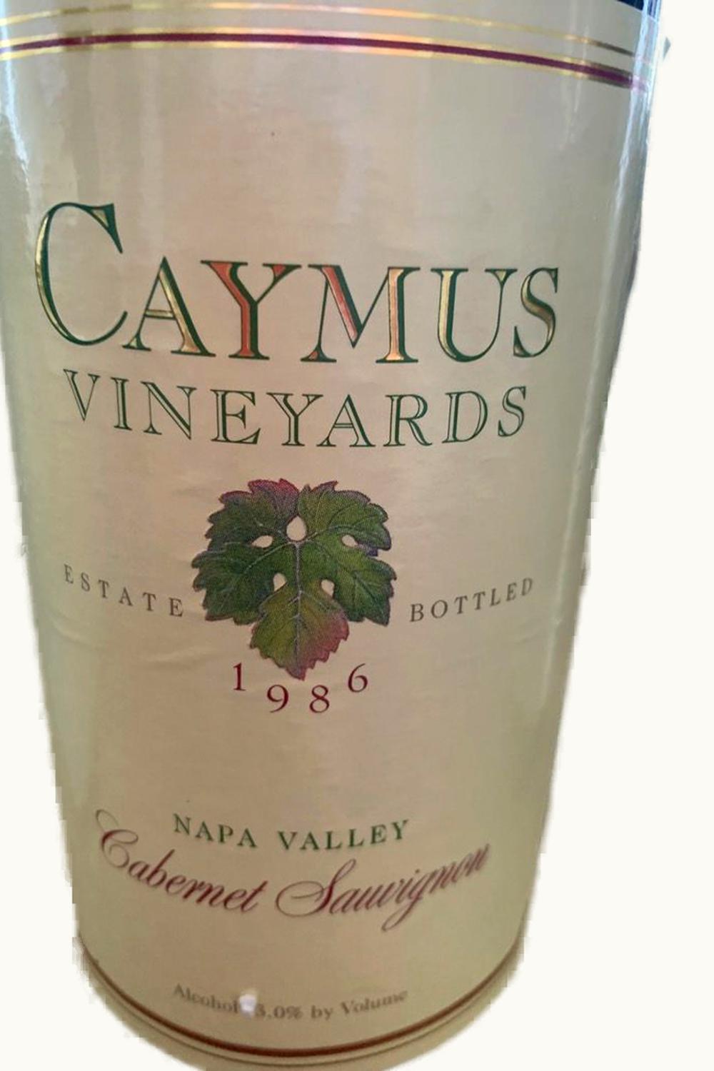 Caymus Vineyards Caymus Vineyards Cabernet Sauvignon (Napa Valley), 1986 UZ0659847