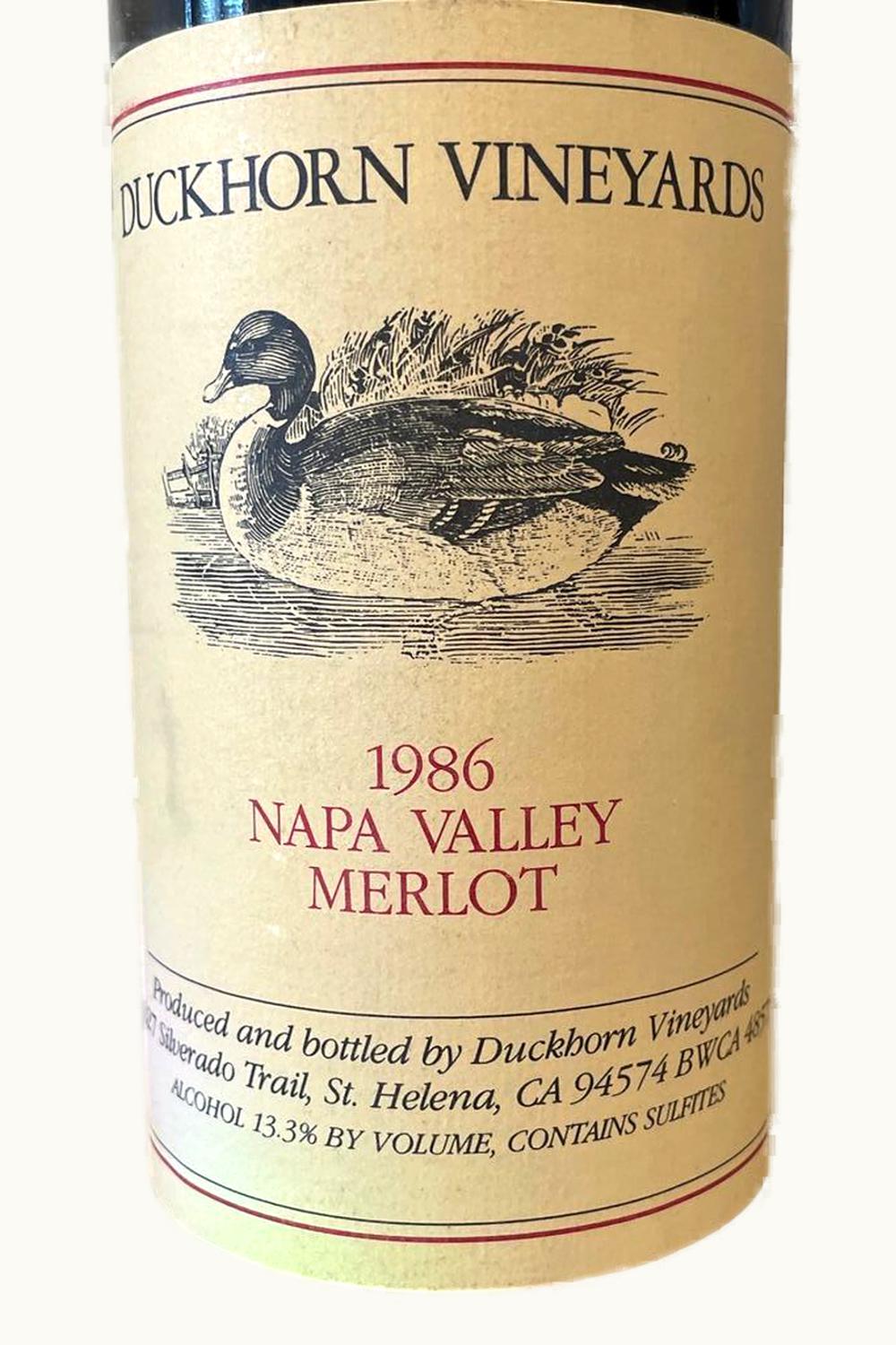 Duckhorn Vineyards Merlot (Napa Valley), 1986