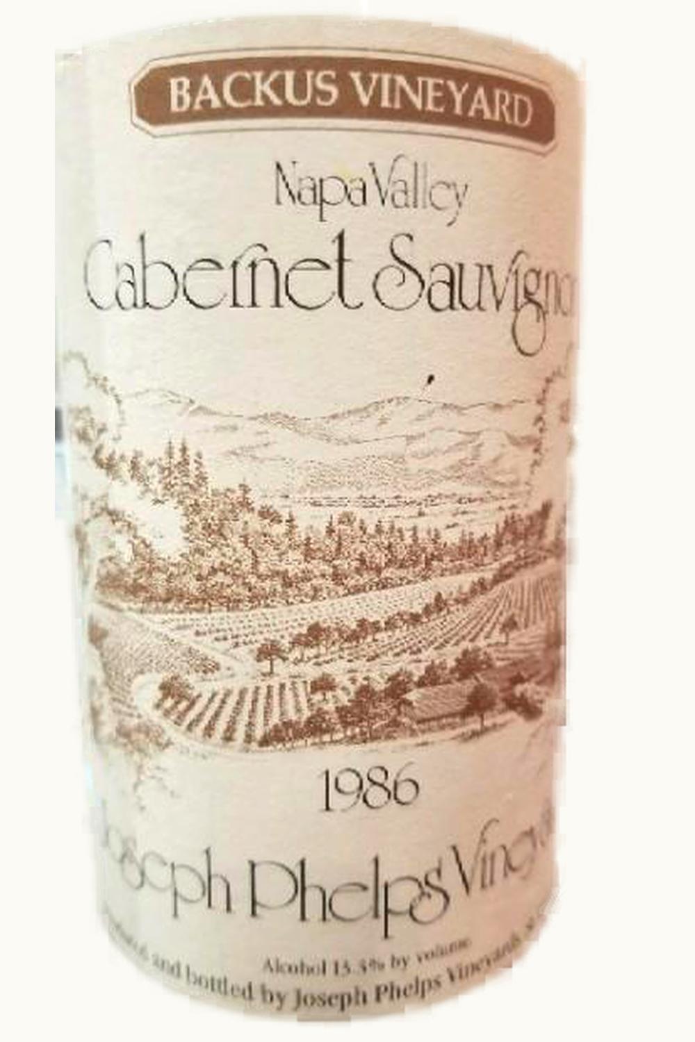 Joseph Phelps Joseph Phelps Bacchus Cabernet Sauvignon (Oakville), 1986