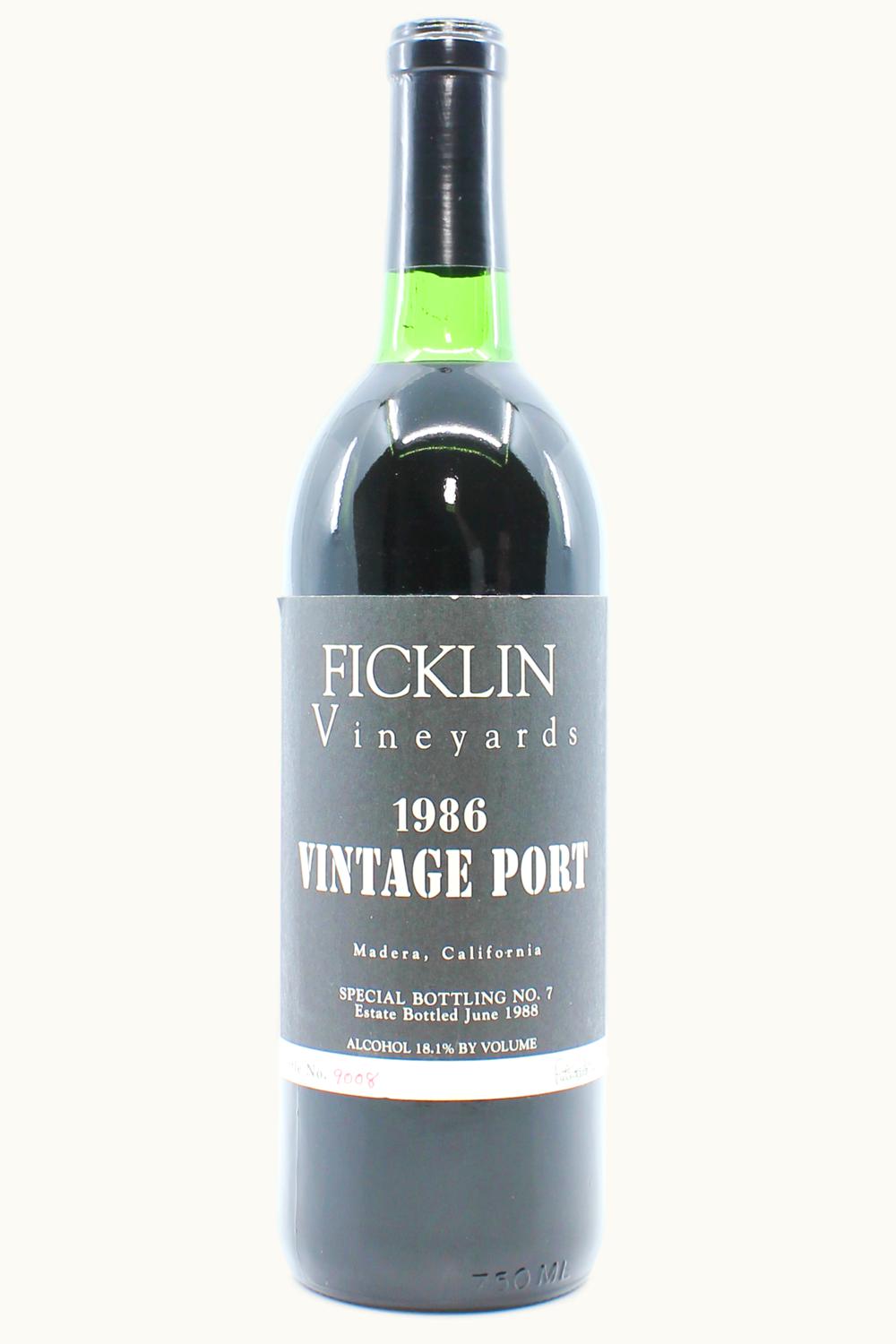 Ficklin Ficklin Vintage Port (Madera), 1986