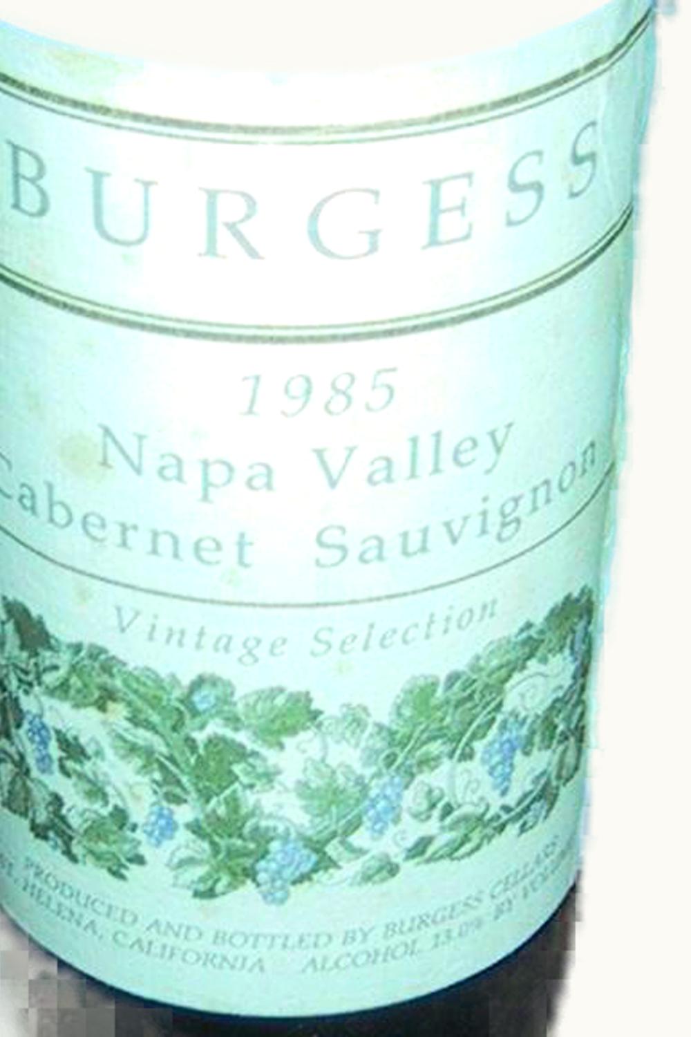 Burgess Cellars Vintage Select Cabernet Sauvignon (Napa Valley), 1985